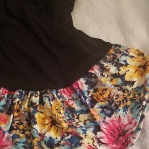 Black and floral dress